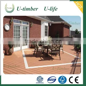 Long Lifetime WPC Wooden Garden Decking Flooring thumbnail-1