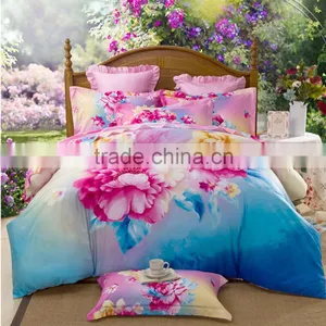 New Design Beautiful Color Cotton Comfortable and Soft 4 Pcs Bedding Set thumbnail-1