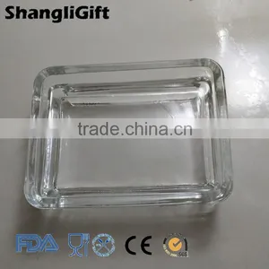 Hotsale Transparent Rectangle Glass Soap Box/ Soap Dish Bathroom Accessories thumbnail-2