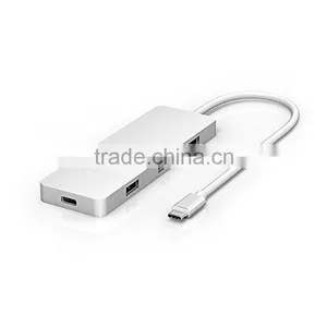 USB Hub 3.0 4 Ports to Type C Adatper for Charge & Data Transfer thumbnail-1
