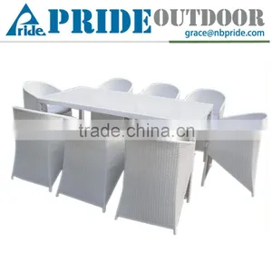 Ningbo Household Kitchen Dining Outdoor Wicker Rattan Garden Furniture New Style White Poly Rattan Garden Furniture Quality Choice thumbnail-1