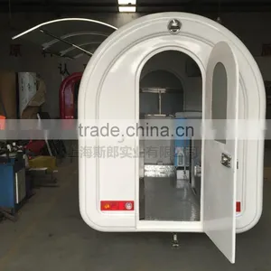 7.6*5.5ft White Food Cart Trailer Mobile Food Cart Beach Food Truck Hot Dog Hamburg Ice Cream Traction Cart thumbnail-4