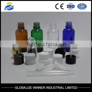 20ml Blue Essential Oil Bottles With Plastic Cap pp 18mm thumbnail-3