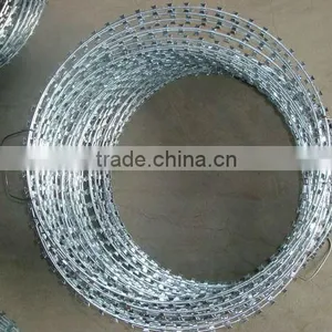 Cheap Galvanized Razor Wire Razor Barbed Wire BTO-22 30 CBT-60 65 thumbnail-2