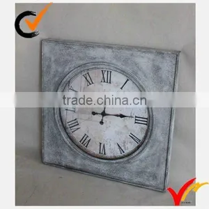 Shabby Chic Square Metal Wall Clock thumbnail-1
