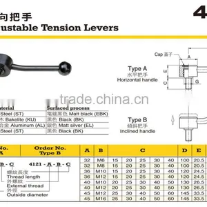 For Mini Lathe and CNC Drilling Handle Flat Adjustable Tension Lever thumbnail-2