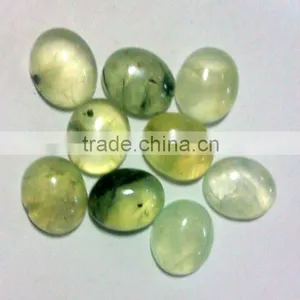 12mm x 10mm Prehnite Oval Shaped Gemstone Cabochons thumbnail-1