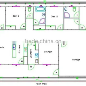 Specially Designed Prefabricated Wooden House Concrete House With Wood Palte Decoration thumbnail-3