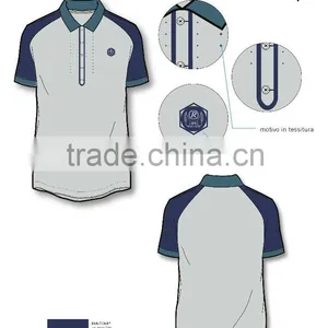 ODM Service Men's Polo Shirt Italy Design With Placket and Button thumbnail-1