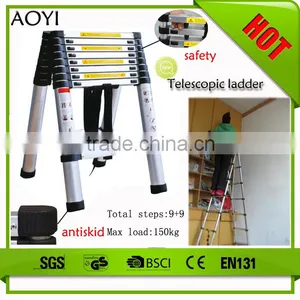 1m-3m Stool 2.6m Multifunctional Step Aluminum Ladder AY-ZJ2626 With EN131 thumbnail-1