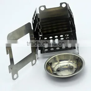 2016 Hot Sale New Emergency Portable Foldable Survival Mini Pocket Wood Burning Credit Card Stove for Survival Kit thumbnail-3