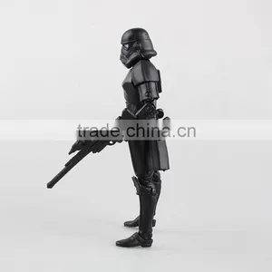 Force Awakening Black Warrior 6in.shadow Soldiers Stormtrooper Toys thumbnail-2