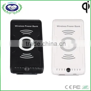Portable qi Wireless Charger Power Bank With 2 Usb Port for Samsung Galaxy s6 thumbnail-2