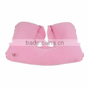 2016 Top Quality Eco-friendly Flocking PVC Inflatable Pillow for Promotion Inflatable Travel Pillow thumbnail-5
