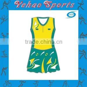 OEM Free Design Netball Dress Austalia Netball Dress Designs Wholesale thumbnail-1