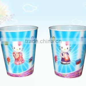 400ml 3D Lenticular Hard Plastic Cartoon Cup for Kids thumbnail-1