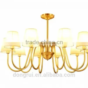 American Morden Style Classical Full Copper Lighting Chandelier For High Ceiling 3 Heads 291-3H thumbnail-4