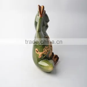 Ceramic Frog Candle Holder With Hoodwink thumbnail-3