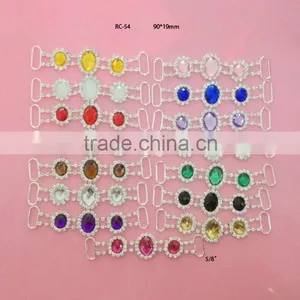 Stock Hot Selling Factory Price Rhinestone Connector for Headband/hairwear for Bikini (RC-54) thumbnail-1