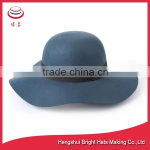 New Design Waterproof Wool Felt Hats , Ladies Floppy Styles thumbnail-2