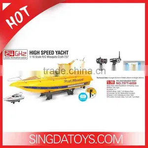 757-6059 NEW 2.4G 1:16 Electric High Speed Racing RC Boat thumbnail-1