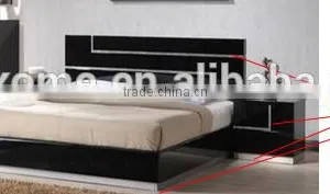 Bedroom Design Furniture Black High Gloss thumbnail-3
