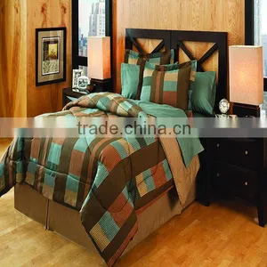 King Size 8pcs Embroidered Plain Comforter Set thumbnail-6