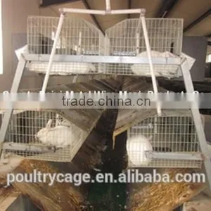 BAIYI Mesh Company Rabbit Cage Industrial Sale A-Type &H-Type Low Carbon Steel Wire Cage thumbnail-1