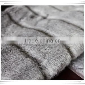Grey Long Pile Fake Fur Fabric thumbnail-1