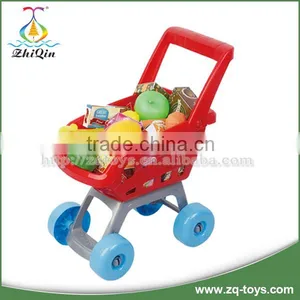 Hot Selling Children Supermarket Cash Register Toy With Shopping Trolley thumbnail-3