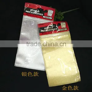 Packing Bag for Mobile Phone Case Heat Seal With Upper Zip Fabric Zipper Bag and Printing Plastic Header thumbnail-5
