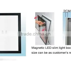 Ultra Thin Magnetic LED Slim Light Box for Advertising Display thumbnail-2