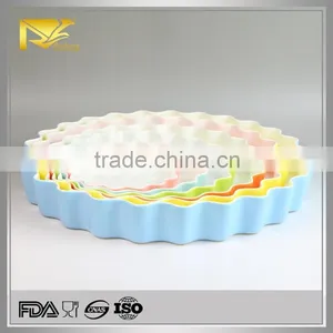 New Products China Supplier Dishes Plates Ceramic Colorful Bakeware Set thumbnail-1