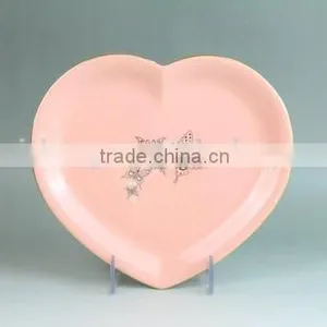 Made in China Ceramic Heart Shape Cake Plate, Heart Shaped Dinner Plates, Decorative Plate thumbnail-3