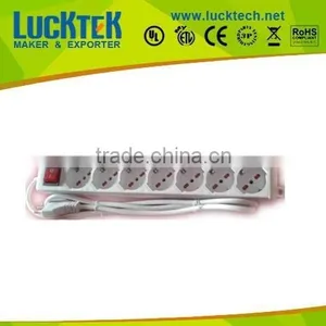 7 WAY ITALY TYPE OUTLET POWER EXTENSION SOCKET POWER STRIP thumbnail-1