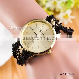 DIY Hand Made Woven Chain Woomen Watch Bracelet thumbnail-3