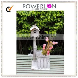 Mkono Self Watering Planter Watering Plant Pots Wrought Iron Home Decor Flower Pots thumbnail-2