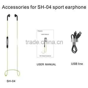 Sport Bluetooth Earphone,Microphone,Noise Cancelling Function and In-Ear Style Cheap Wireless Stereo Bluetooth Headset thumbnail-6