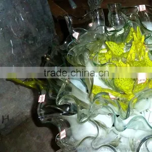Hand Blown Glass Wall Decoration XO-20150630&Murano Glass Chandelier From Famous Chinese Glass Artist Mr Ou thumbnail-4
