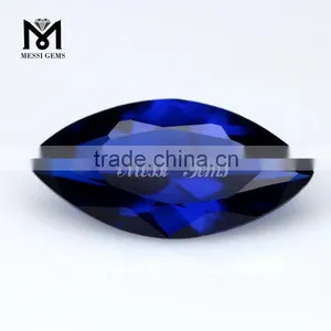 2015 New Top Quality Marquise Cut 113# Bule Spinel Loose Artificial Gemstone thumbnail-1