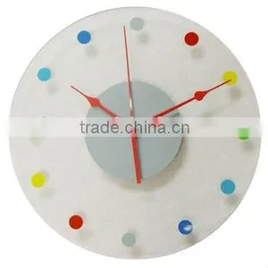 New Style Glass Wall Clocks With ROSH, CE Certificate thumbnail-1