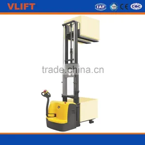 Electric Stackers With Doubie Pallet 1.5 Ton Lift 2500 mm thumbnail-1