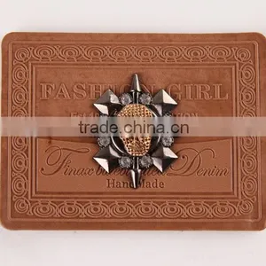 Custom Design New Arrival pu Label/leather Label for Garment / Jeans thumbnail-1
