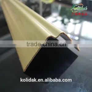 V Shape PVC Wood Grain Profile Plastic Extrusions thumbnail-4