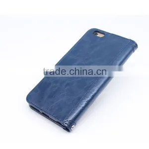 High Quality Shockproof Smart Slim Leather Wallet Flip Case With 3 Card Slots Stand Function Case Cover for IPhone 6s/ 6 / Plus thumbnail-5