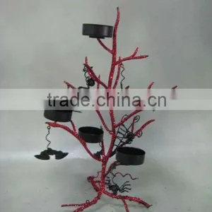 New! Metal Tree Tea Light Candle Holder for Halloween thumbnail-1