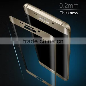 For Samsung Galaxy S6 Edge+ Tempered Glass Screen Protector Curved Design With Retail Package thumbnail-2