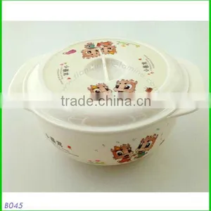 Melamine Soup Bowl With Handles thumbnail-1