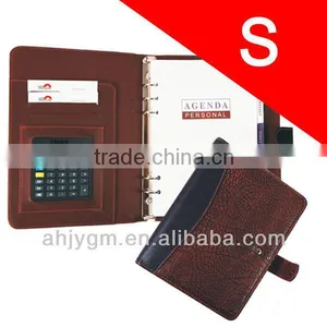 8.5'' With Pocket & Calculator Diary Leather Agenda /Note Book thumbnail-1