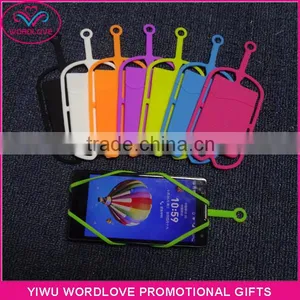 New Fashion Silicone Mobile Holder With Card Pocket Backside thumbnail-6